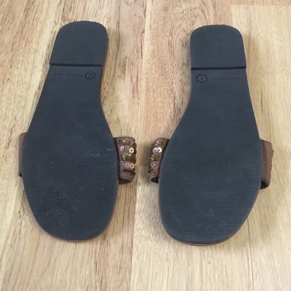 Old Navy Sequin Sandals Sz 7 - Picture 4 of 4